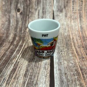 Ron Jon Pat Ceramic Shot Glass Item #PHK3602